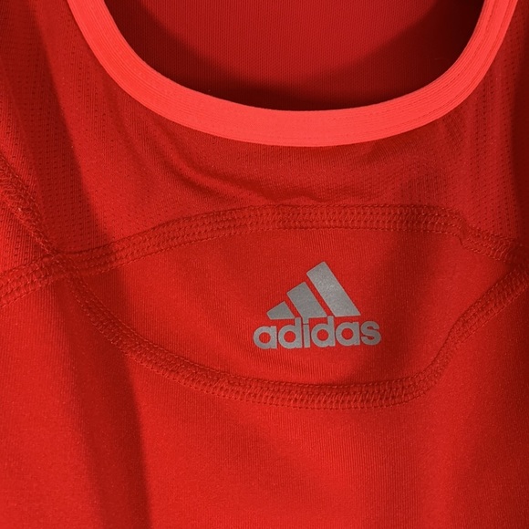 Adidas Red & Neon Pink Athletic Tank Top - Picture 2 of 7